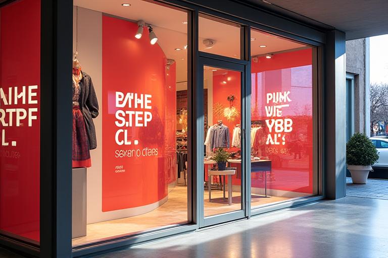 Signalétique et PLV pour une boutique éphémère à Paris